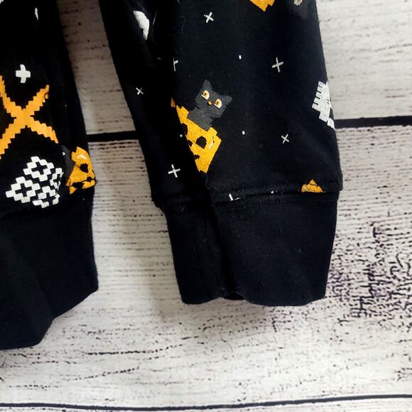 Junior Black Halloween Sweatshirt Kitty Cat Sweat Shirt XXXL (21) - Picture 5 of 8